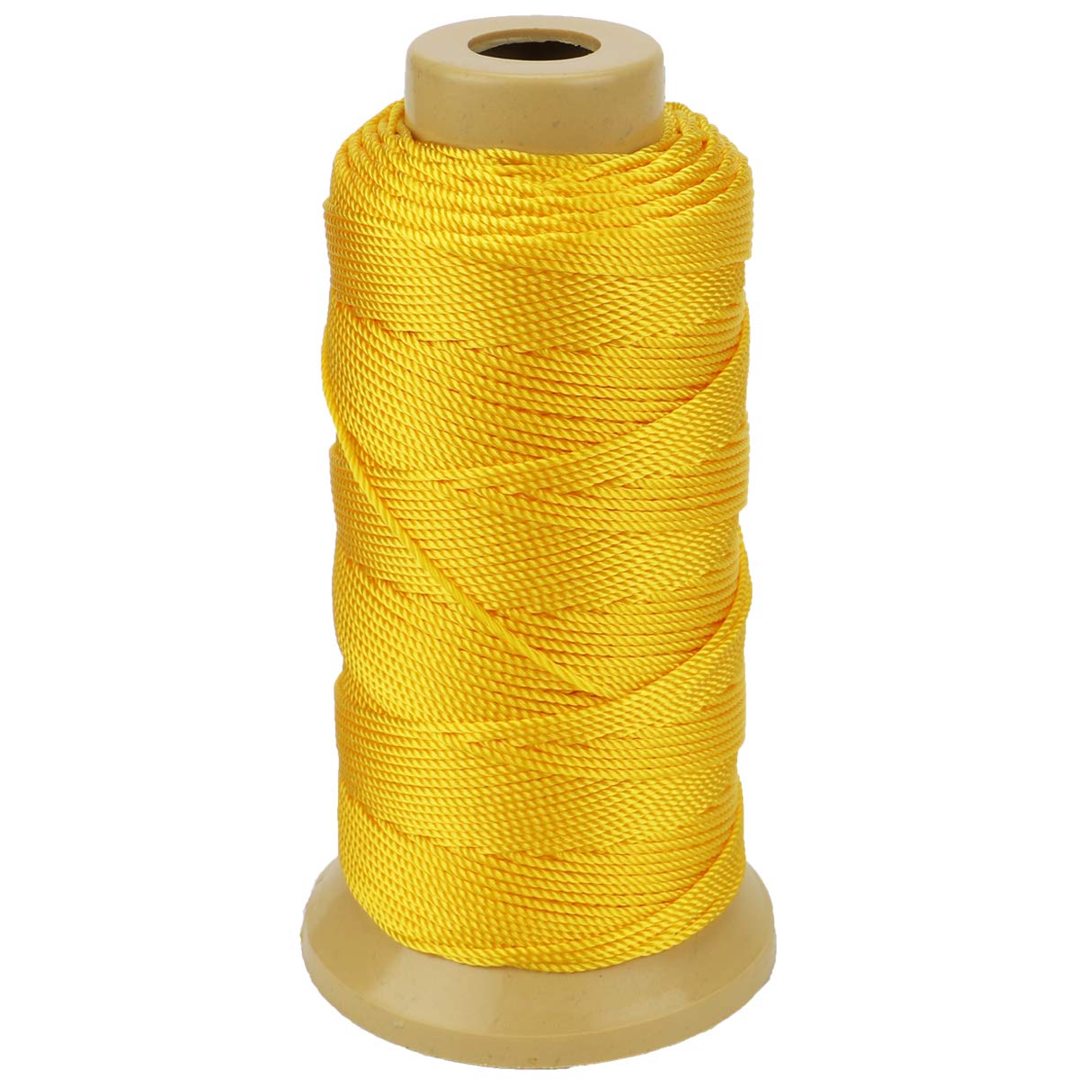 328 Feet Twisted Nylon Twine String Cord for Gardening Marking DIY Projects Crafting Masonry (1.5mm-328 feet, Yellow)