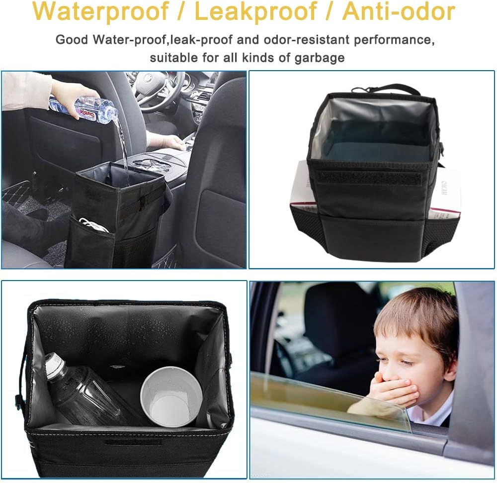 large Car Rubbish Bin Folding Dustbin,Leakproof Car Anti Smell Rubbish