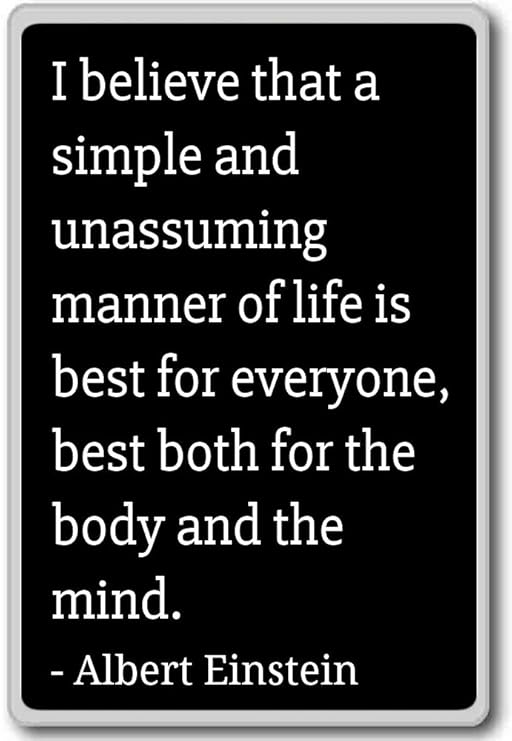 Imán para nevera con cita de Albert Einstein, negro: Amazon.es: Hogar