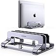 UGREEN Dual Slot Vertical Laptop Stand Holder Mount for Desk, Adjustable Aluminum Stand Compatible with MacBook Pro Air, Idea