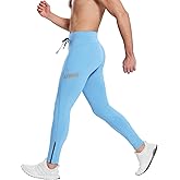 baleaf Men's Winter Running Tights Thermal Cycling Pants Water Resistant Pockets Zipper Legs Cold Weather