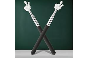 2 Pack Stainless Steel Extending Finger Pointer Dual Finger Design for Teachers, Speakers, and Museum Guides, Providing Preci