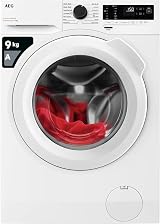 AEG Washing Machine 9 kg Front Load LFX50942B White 1400 rpm Energy A view 1
