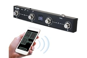 HHOP M-VAVE Chocolate BT Wireless MIDI Controller Rechargeable 4 Buttons Portable MIDI Foot Controller Pedal APP Control