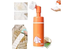 Dry Cleaning Agent with Brush Head for Down Jacket, Down Jacket Cleaner, Multi-Purpose Stain Dry Cleaner Rinse-Free, Down Gar