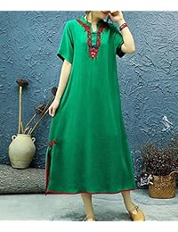 Yesno - Vestido largo para mujer, estilo casual, talla grande, estilo Lagenlook 'Pop Art'