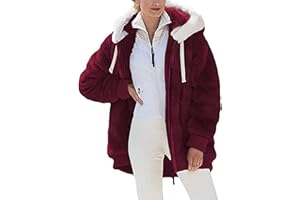 TWRWX Winter Coats for Women 2024 Trendy Fleece Jacket Faux Fur Coat Fuzzy Sherpa Jacket Furry Warm Jacket Zip Up Hoodies