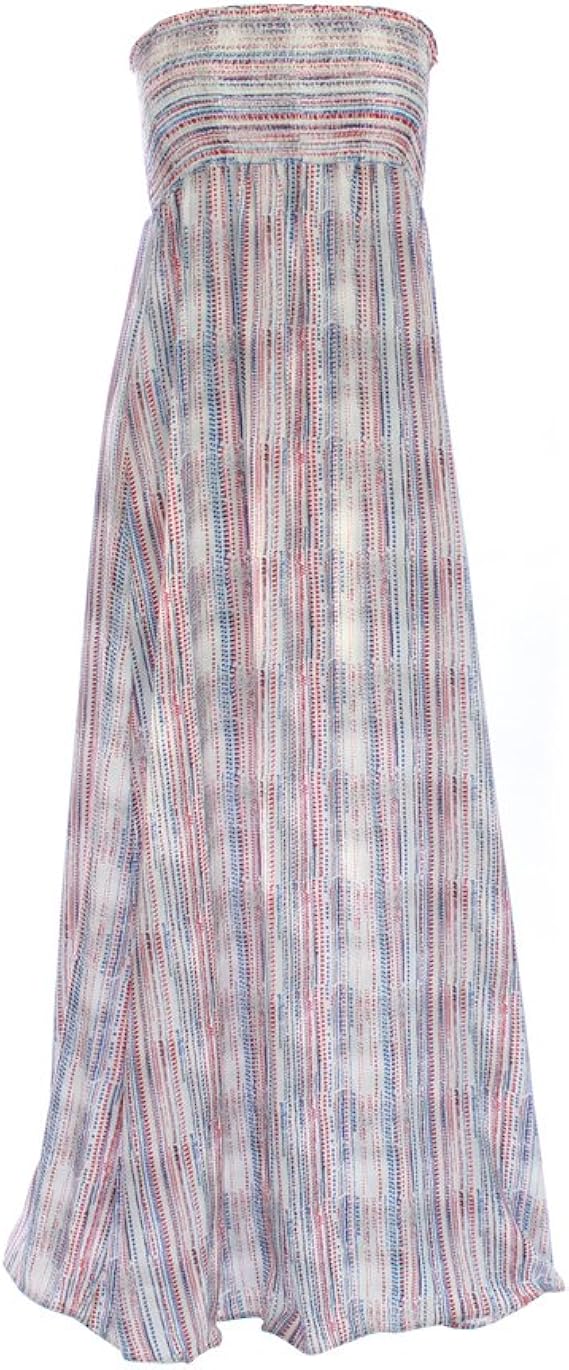 Amazon Co Jp ラニ Lani マキシワンピース チューブトップ リゾート Pr1038 Sサイズ 服 ファッション小物
