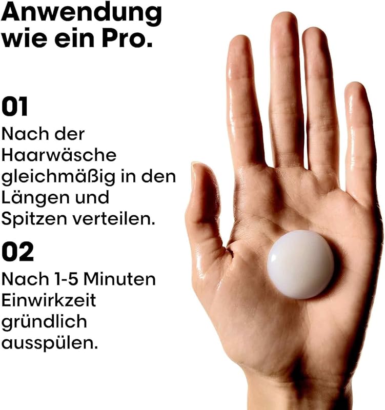 L'Oréal Professionnel Keratin Alpha Sleek Maske, für tiefenwirksame & intensive Pflege, langanhaltende Geschmeidigkeit und Frizz- und Volumen-Kontrolle, 250ml