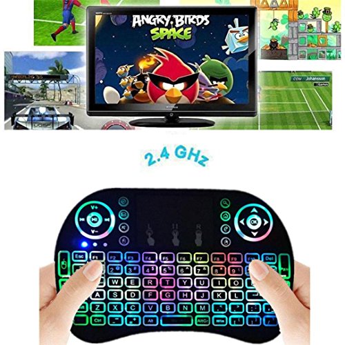 Mchoice Backlight 2.4G Mini Wireless Keyboard Air Mouse Touchpad For Android Smart TV Box PC
