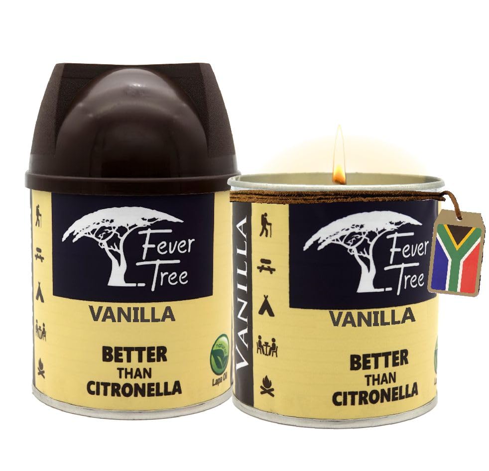 Candle Set - 2 x 230g Scented Candles, Better Than CITRONELLA, Long Burning, for Outdoor and Indoor use. 30 Hours Each, 60 Total Hours. (Vanilla)