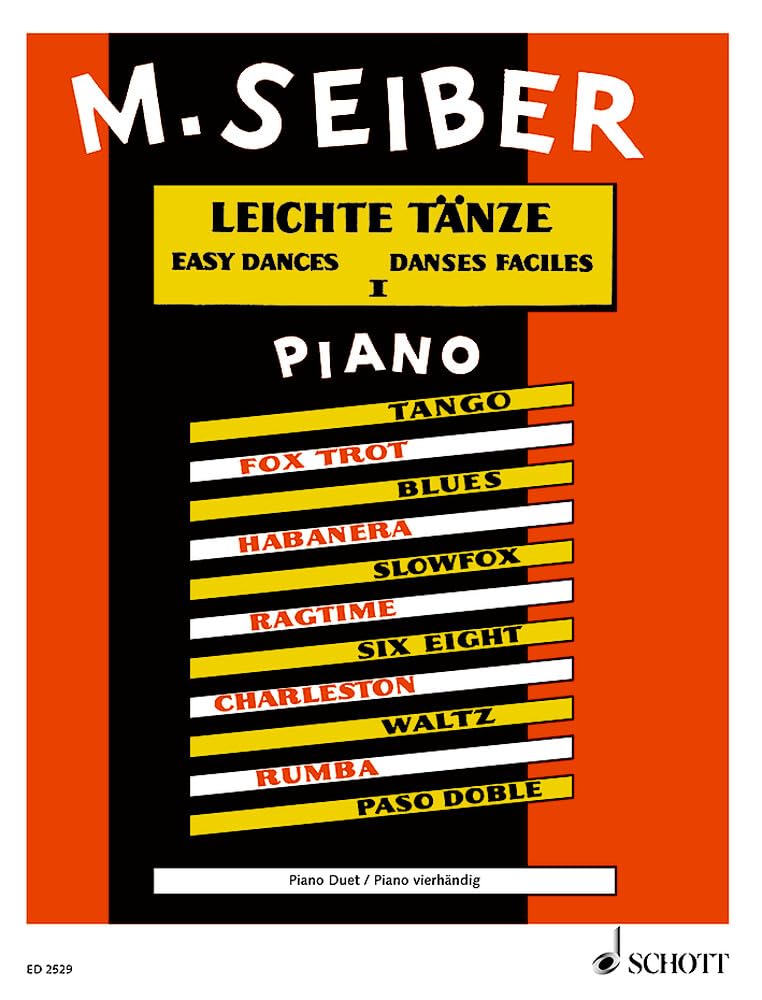 Danses faciles: Ein Querschnitt durch die neuen Tanzrhythmen für instruktive Zwecke. Piano (4 hands).