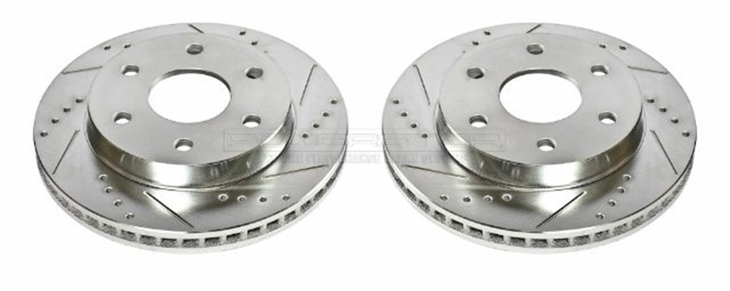 2. Power Stop AR8640XPR Front Evolution Drilled & Slotted Rotor Pair