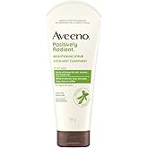 Aveeno Face Face scrub, positively Radiant Skin Brightening Daily Facial Exfoliator for Dark Spots, With soy extract, Oil fre