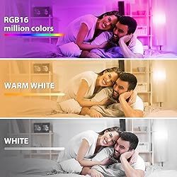LAPURETE'S Smart Light Bulbs, LED RGBCW Color