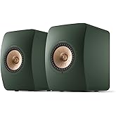 KEF LS50 Wireless II Active Bookshelf Speakers (Pair, Moss Green) - Powered HiFi Wireless Speaker System with HDMI, AirPlay 2 &amp; Streaming