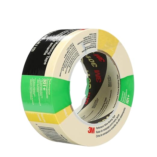 3M Performance Yellow Masking Tape 301+, 48 mm x 55 m, Conveniently