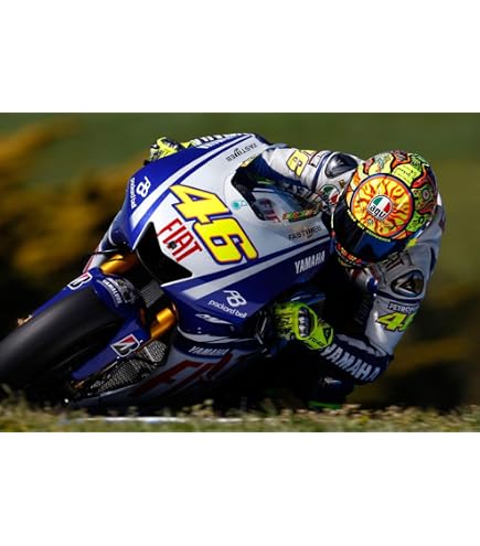 Amazon.com: sufenvera Valentino Rossi Framed Photo Sports Fans