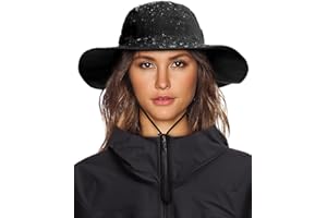 SHINCHIC Womens Winter Waterproof Bucket Hat Warm Fleece Lined Rain Hat UPF50+ Mens Outdoor Adventure Research Hiking Safari Cap