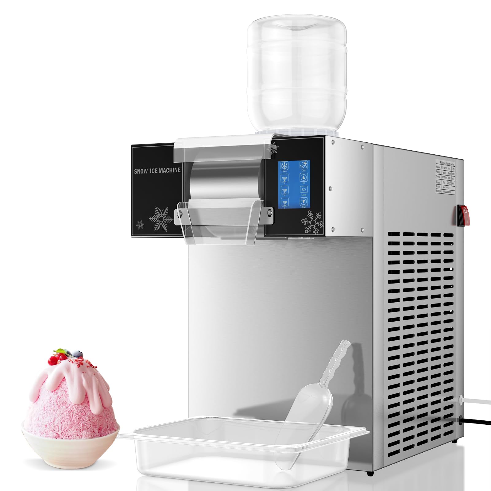 Fajiduo Snowflake Ice Machine, 440lbs/24H