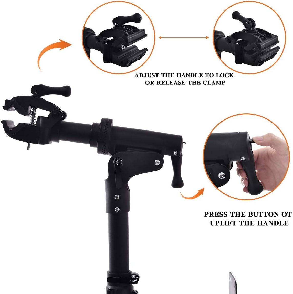 unisky Bike Repair Stand Wall Mount Bicycle Maintenance Workstand Foldable Rack with Rotating Head : Sports & Outdoors
