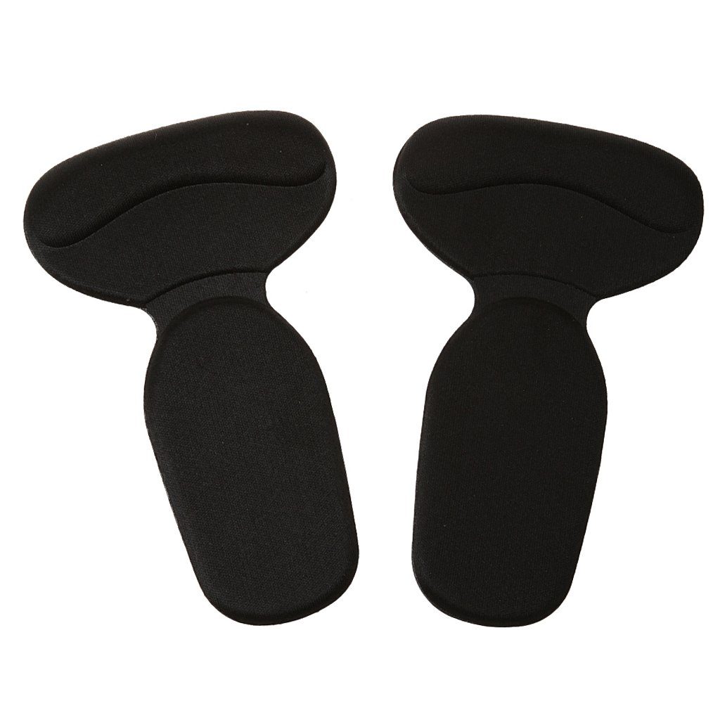 magideal durable t-shape heel cushion high heel shoes insole pads black