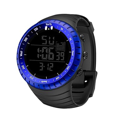 NEEKY Herren Sportuhren Schrittzähler Fitness-Tracker Health und Damen Fitness Smartwatch - Frauen Mens Style Multicolor LED Sport-Armbanduhr