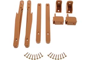 Milisten 2 Sets Adjustable Crib Rails Fence Lifter Plastic Connector for Cribs Fittings DIY and Cabinet