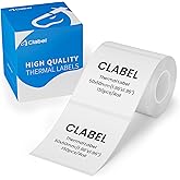 Label Tape for CLABEL 221B/220B/230B Label Maker, 1.96'' x 1.96'' (50x50mm) Thermal Sticker Labels, Waterproof, Oil-Proof, Tear-Proof, Self-Adhesive Paper, 150PCS Roll