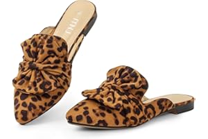 MUSSHOE All-Season Women's Mules：Pointed Toe Backless Loafers：Comfortable Slip-on Dressy Casual Office Business Flat Shoes for Working Women Aged 25-45