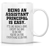Retreez Funny Assistant Principal Mug - Being An Assistant Principal Is Easy - 11 Oz Ceramic Coffee or Tea Cup - Humorous Gift for Assistant Principals and Teachers - Teacher's Day, Appreciation Gift