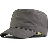 FASHIXD Army XXL Hat Military Cap Plus Size Hats for Men Short Bill Hat Cadet Cap