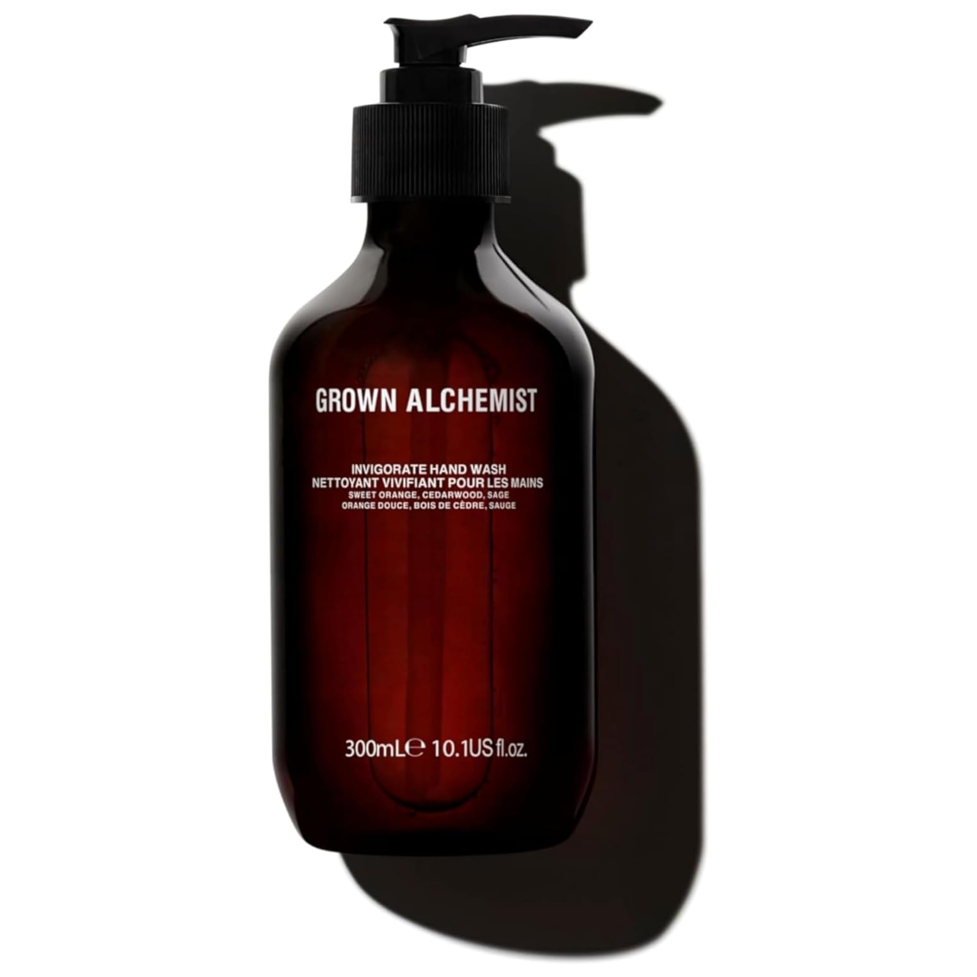 Grown Alchemist Invigorate Luxury Hand Wash - Orange, Cedarwood, Sage, Organic Hand Soap - Natural Vegan Bioactive Botanicals for Sensitive Skin, Moisturising, Hydrating - Liquid Gel Handwash 300 ml