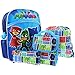 PJ Masks 5 Piece Backpack School Set, Blue, 16 Inches