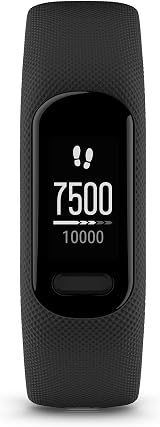 Garmin vívosmart 5 Fitness Tracker Small Medium Black Touchscreen Heart Rate view 2
