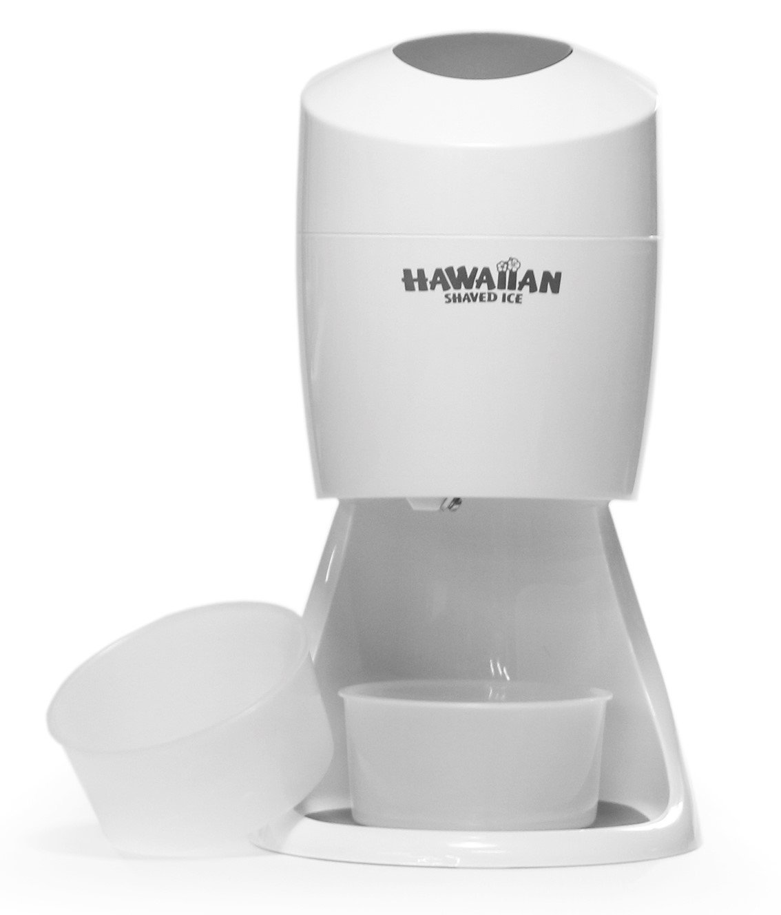 Electric Shaved Ice Machine Features 2 Round Block Ice Molds Shave Ice