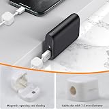 QiXinGYL 12 Pcs Magnetic Cable Clips Desk Wire Cord Management Organizer Holder view 5