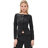 Peachy Den Women's Bardot Tailored Top
