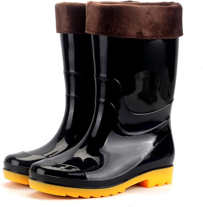 Botas De Lluvia, Bota De Lluvia Cálida,Botas De Lluvia A Media Pierna