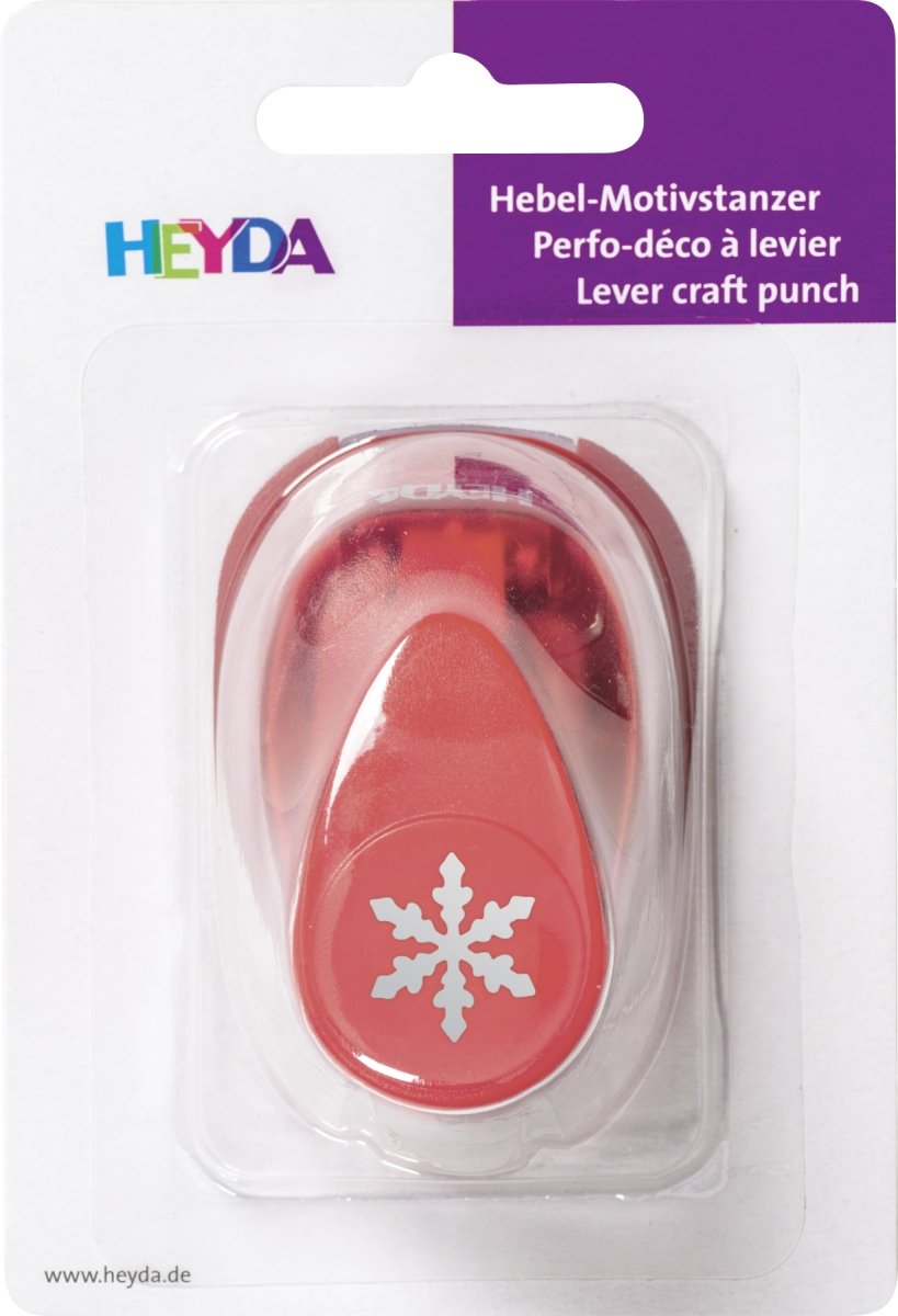 Heyda 203687434 Decorative Punch Small Design 1.7 cm Snowflake Motif