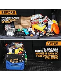 PREMIUM organizador de caja de camioneta   duradero, mantiene las cosas en su lugar, con correas de velcro antiderrapante y 2 cuerdas para mantener la carga en su lugar