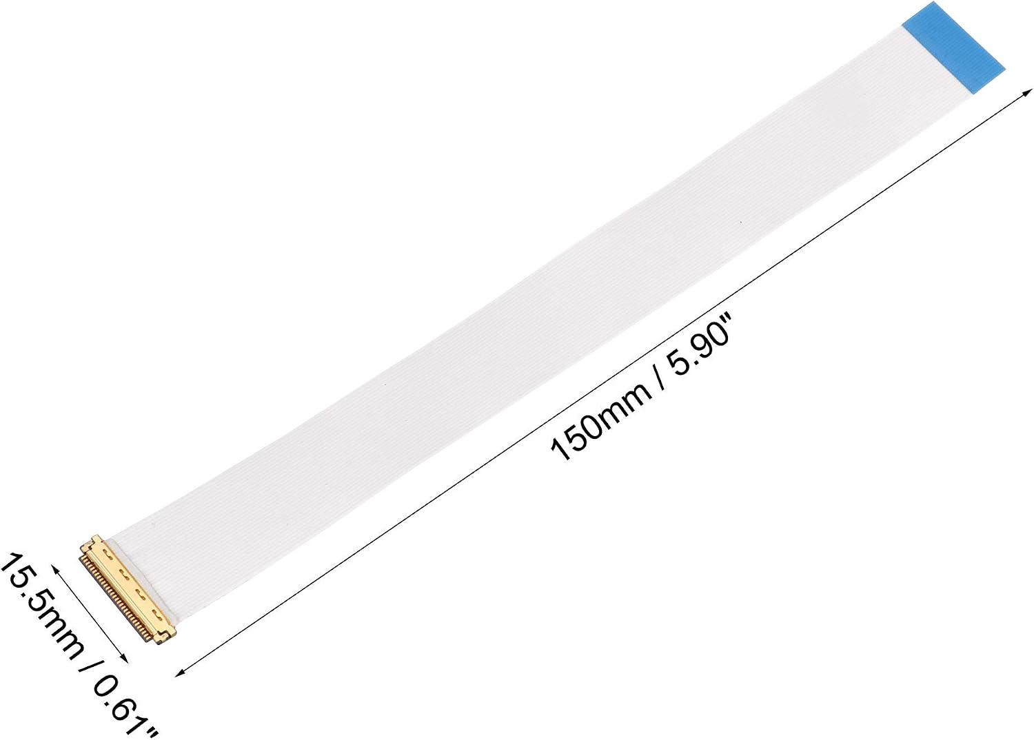 sourcing map Flexible Flat Cable, 30 Pins 0.5mm Pitch 150mm FPC FFC Flexible Ribbon Cable for LCD TV DVD Player Laptop (B Type) - Image 3