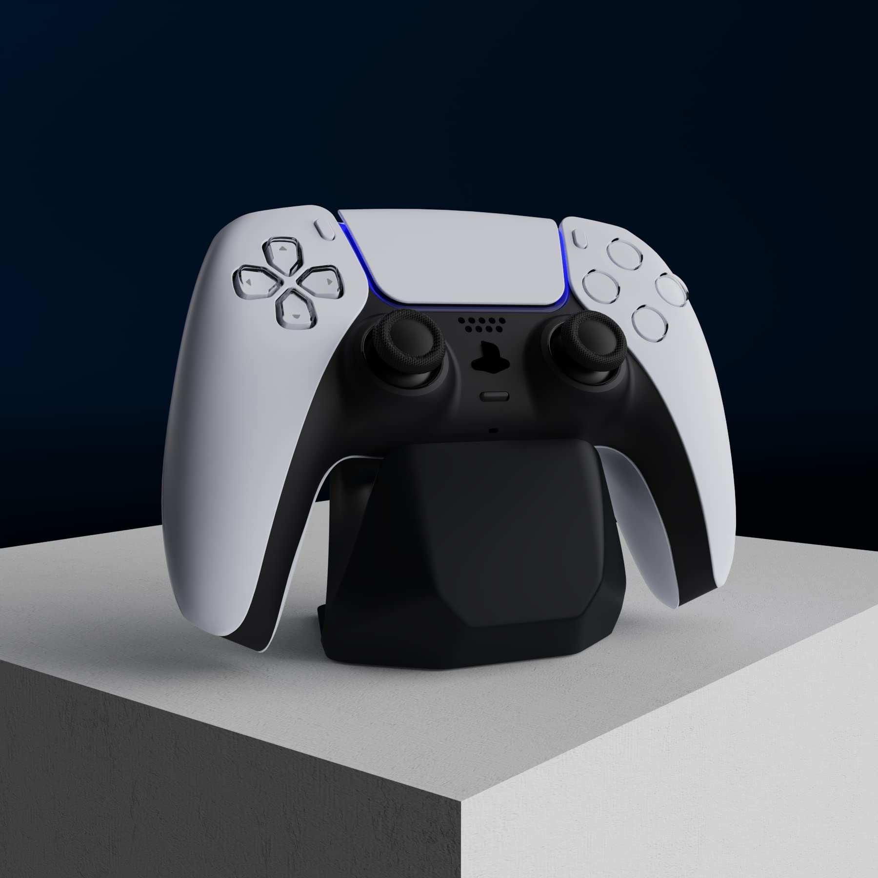 PlayVital Universal Game Controller Stand for Xbox Series X/S Controller, Gamepad Stand for PS5/4 Controller, Display Stand Holder for Switch Pro Controller – Solid Black