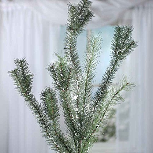 Factory Direct Craft 29 Inch Faux Snow Accented Artificial Pine Spray for Home and Holiday Decorating and Embellishing