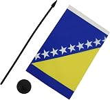 AZ FLAG Bosnia and Herzegovina Table Flag 5x8in 21x14 cm Polyester view 3