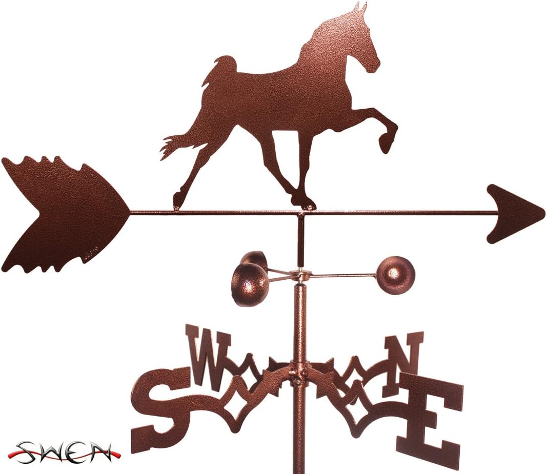 Weathervanes - SWEN Products Hand Made Tennessee TN Walker Horse Flat Post Mount Weathervane ~New~