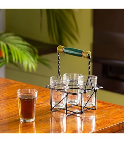 QAPPDA Glass Coffee Mugs,6 OZ Vintage Glass Coffee Cups - View #4