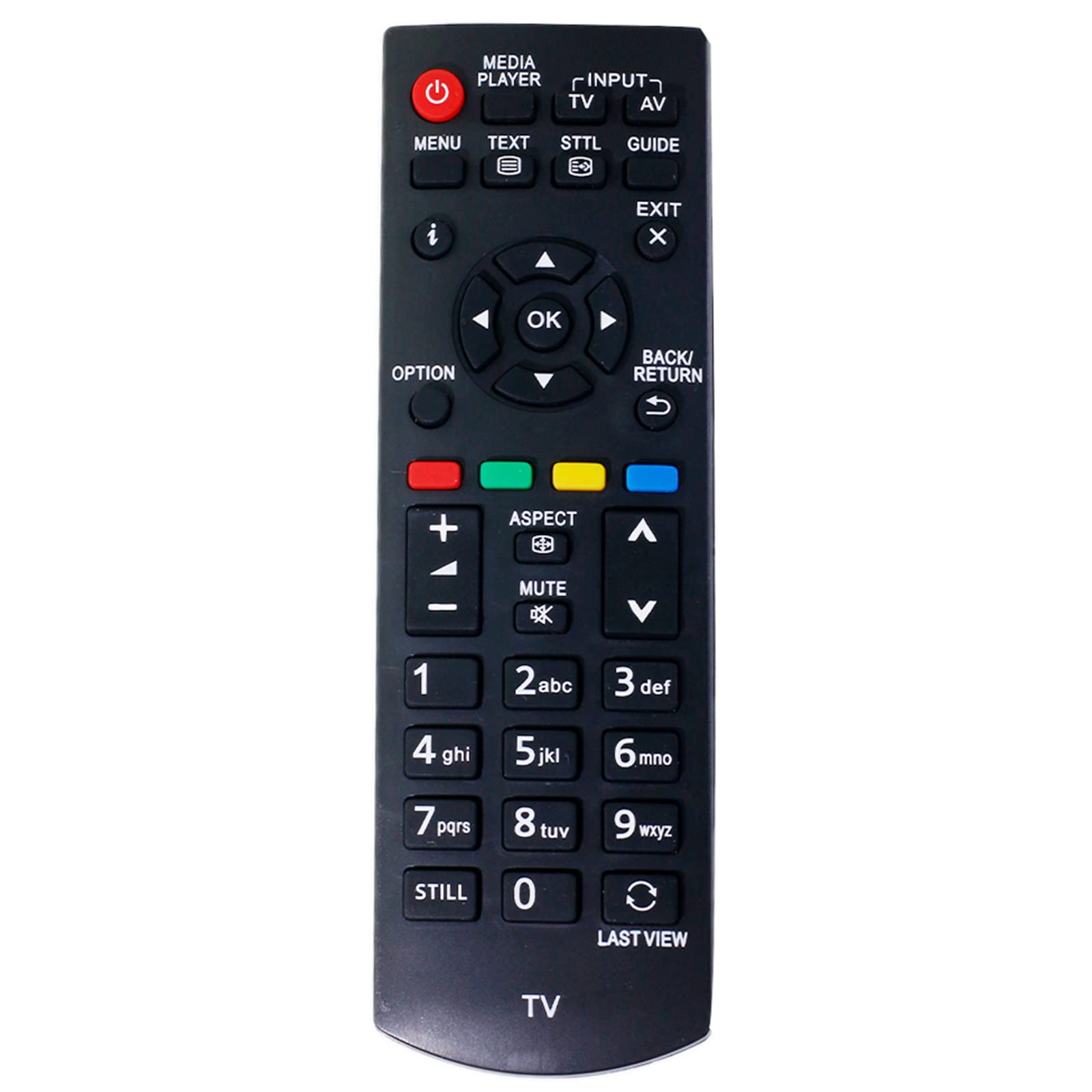 N2QAYB000816 Replacement Remote Control Fit for Panasonic LCD TV TX-24G310B TX-32A400B TX-32A400E TX-32AW404 TX-32G310B TX-39A400B TX-39A400E TX-39AW404 TX-42A400B TX-42A400E TX-42AW404