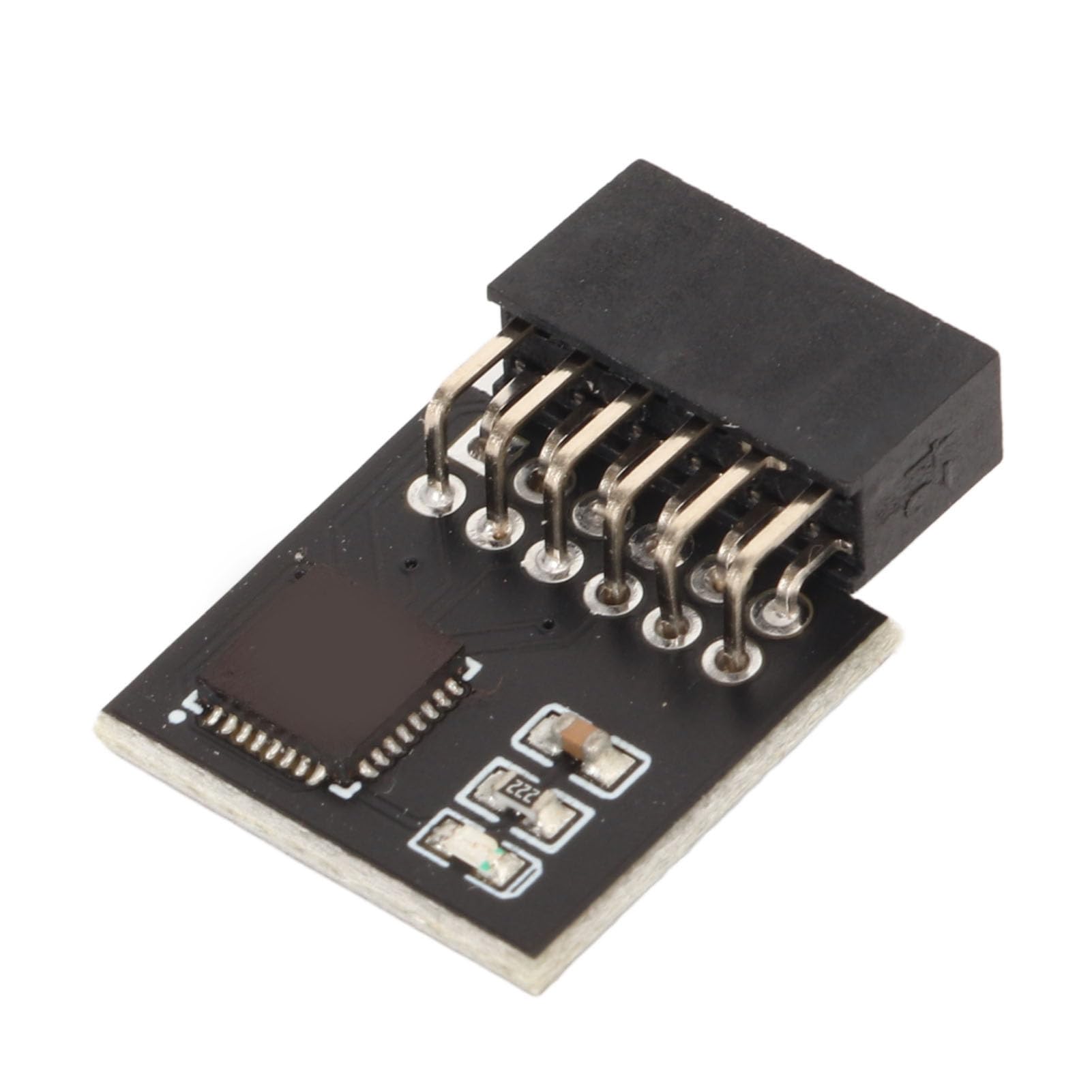 TPM 2.0 Module, 12Pin SPI Interface, Stable High Safety Durable Material, Reliable Replacement SPI Module for WIN11 System for MSI Motherboard DDR4 Memory