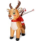 VioraWhite Inflatable Christmas Costume for Adult Xmas Ride on Inflatables Funny Blow up Character Costumes Men Women Cosplay